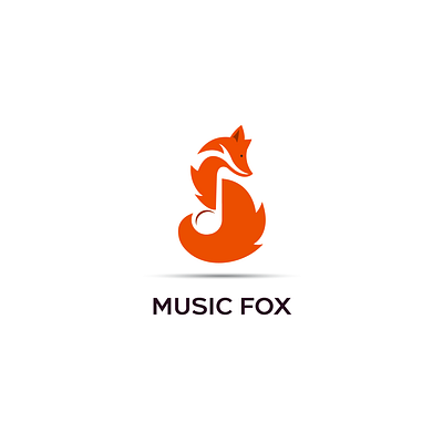Music Fox logo combinations. branding design graphic design illustration logo vector