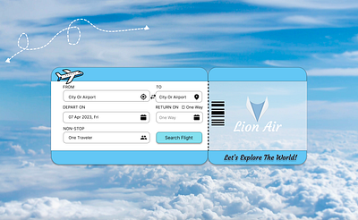 Flight Ticket! airline design figma flight ticket graphic design logo travel ui ux