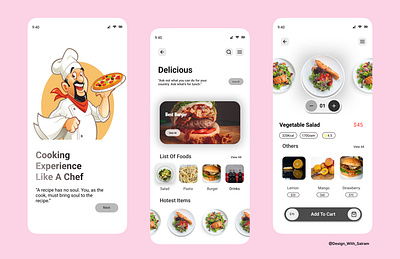 Food Delivery App UI design animation app dailyui designer designinspiration figma figmadesign figmatutorial ui uidesigner webdesigner