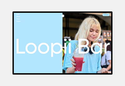Loopii Juice Bar Website Design branding design graphic design illustration logo ui ux web design web development webflow