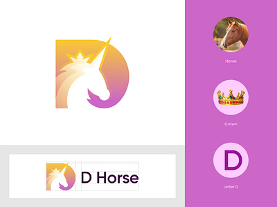 Horse Logo, Crown Logo, Letter ( D ) Logo and Brand On Dribbble 3d logo brand branding clean simple logo company logo crown logo custom logo dribbble equine logos free horse logo horse brand maker horse business logos horse logo horse logo brand clothing letter ( d ) logo letter logo logo logo designer logos modern logo