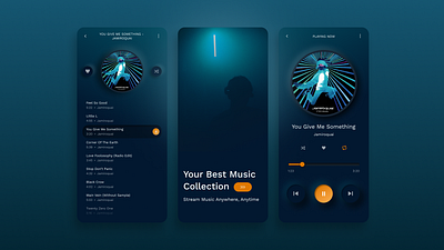 Music Player Mobile App app design music music app neumorphism ui