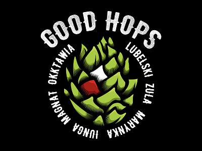 Polish hops beer craft craft beer graphic design hops illustration logo poland vector