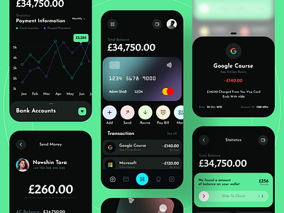 Mobile Banking App app app design app ui banking app finance app mobile banking app ui ux wallet app