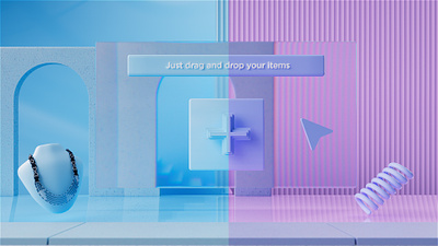 🔷 Blue or velvet? 🟪 3d absract animation blender branding c4d cinema4d color design graphic design illustration motion motion design octane palette redshift typography ui ux web design