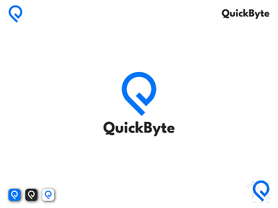 QuickByte brand brand identity branding brandmark creative design graphic graphic design graphics logo logo design logofolio logomark mark quickbyte vector wordmark