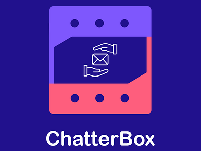 ChatterBox || Chatting App Logo Design app design logo