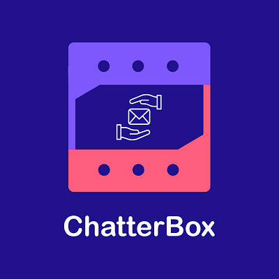 ChatterBox || Chatting App Logo Design app design logo