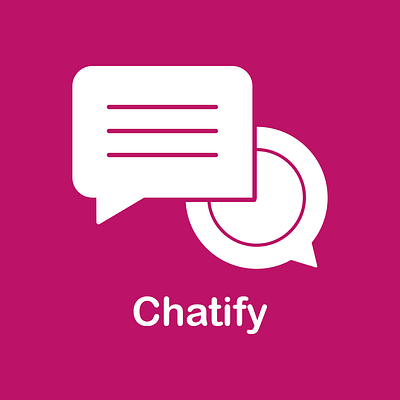 Chatify || Chatting App Logo Design app design logo