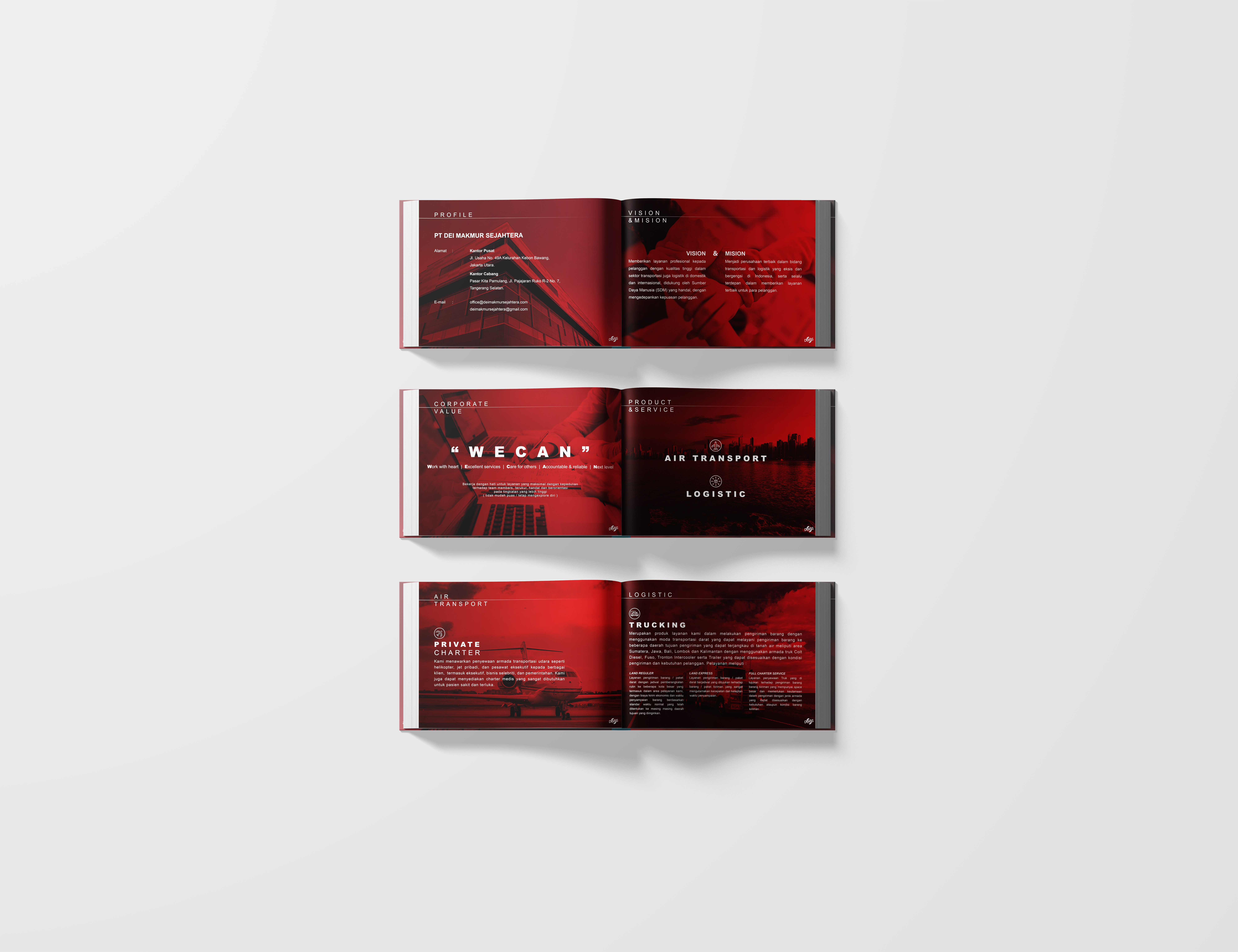 DEI MAKMUR SEJAHTERA - COMPANY IDENTITY branding coffee company profile design graphic design illustration logo typography ui ux vector