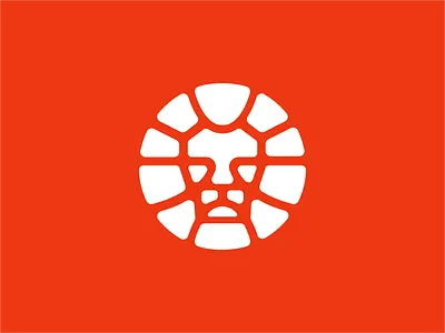 Lion Head animal branding crest design flat graphic design icon lion logo logodesign logomark modern pet symbol vector wild cat