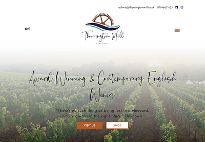 Thorrington Mill Vineyard graphic design squarestar digital tailwind uiux vineyard web design web development wine wordpress