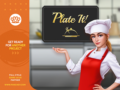 Plate It by CrazyLabs branding cooking design gui icons illustration interface logo mobilegames punchev ui userexperience ux