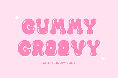 GUMMY GROOVY cute font cute handwritten font groovy font gummy groovy handwriting font handwritten font playful font