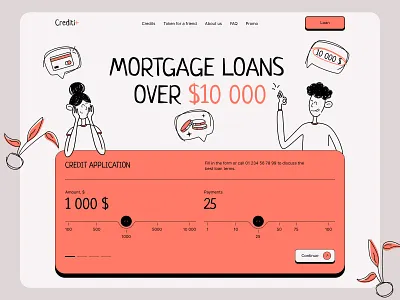 Crediti+ Service for granting loans for companies bank card clean credit crypto crypto website cryptocurrency debit features finance finance saas fintech fintech saas money saas web startup ui uxdesign web design