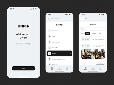 PWA for Unions app design pwa ui uiux union unions ux