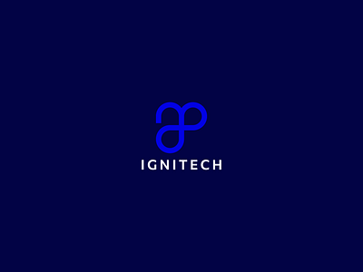 Ignitech abstract brand brand identity branding brandmark creative design icon ignitech logo logo design logomark minimal minimalist tech logo unique vector wordmark