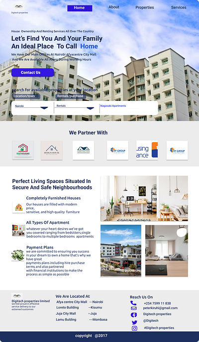 housing company web design branding figma graphic design typography ui ux web design