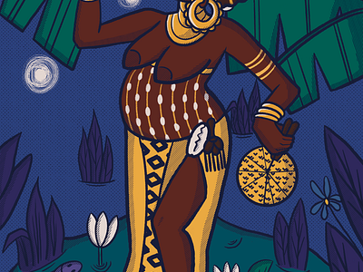 goddess oshun african art design goddess graphic design illustration oshun