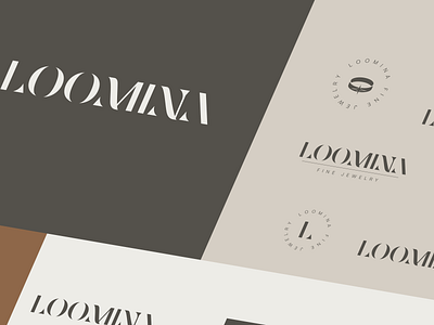 Loomina Fine Jewelry brand concept branding design fine jewelry graphic design jewelry logo loomina luxury quetratech typography vector