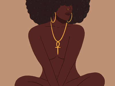 nubian queen african african art ankh black art black body black girl design graphic design illustration minimal nubian