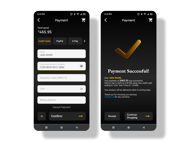 Designing an Effective Credit Card Checkout Page: Key Elements a androiad app app screen dailyui design process design showcase figma mobile ui uiux