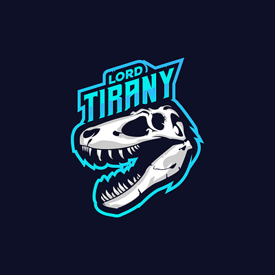 t-rex skull logo animal branding design e sport full color gaming graphic design illustration logo logo design sport t rex vector