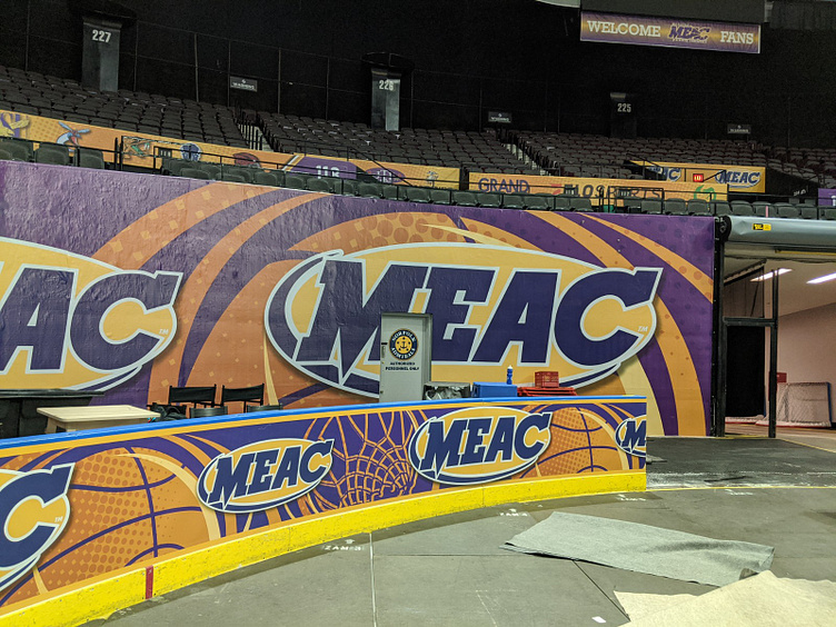 Interior Wrap MEAC Basketball Tournament by Alex Nguyen Production