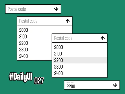 #DailyUI 027 - Dropdown 027 0278 app daily ui dailyui dailyui027 design figma flat flat design font green simple thunder ui