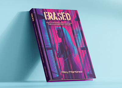 Erased book cover illustration graphic design illustration procreate