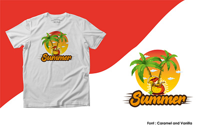 Summer T-shirt Design animation branding design graphic design illustration logo typography ui ux vector