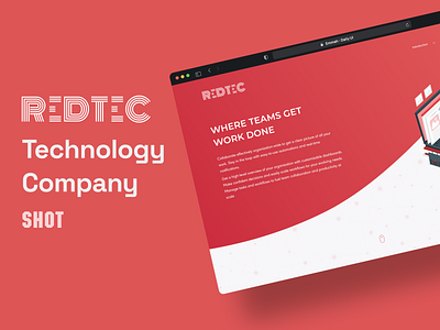 RedTec Technology Company - Landing Page Shot