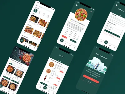 Study Case. Food Delivery Mobile App Design app branding design designer graphic design illustration ios logo mobile mobile app ui ux web design webdesign