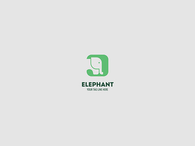 Elephant logo design concept-icon brand identity branding creative design elephant icon elephant logo elephnat illustration logo logotype minimal typography ui