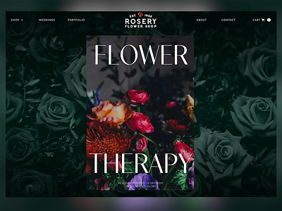 Rosery Flower Shop Blog animation blog branding design elegant floral flowers illustration smooth scroll typography ui vector web web design