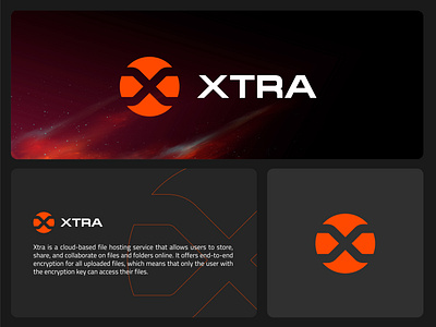 Xtra Branding Project 3d mockup agency brandbook branding cloud cloud design full branding guideline logo logo branding logo design nft orange web
