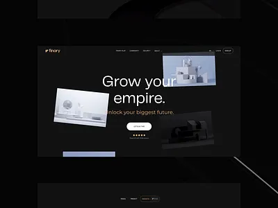 Finary - Website 3d art direction branding design graphic design illustration interaction ui ux vector web