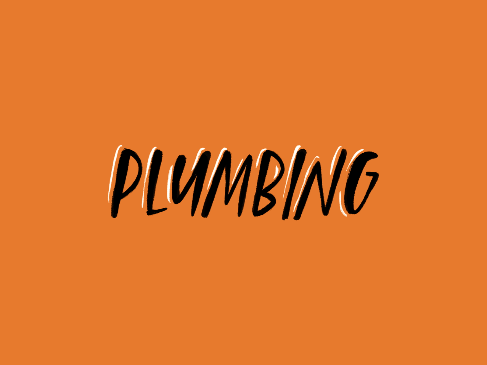 Plumbing, for Applewood 2d 2d animation animation cel cel animation text type