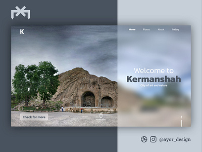 Kermanshah Concept UI concept concept ui design graphic design kermanshah landing page ui uiux ux