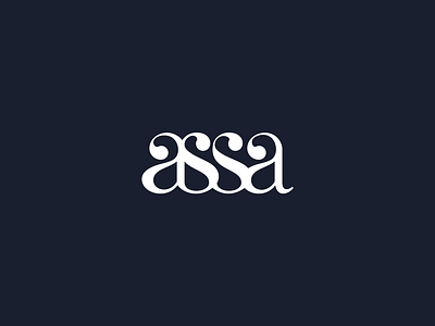 assa - Logo for a Wine Brand assa branding lettering logo logodesign logotype wine wordmark