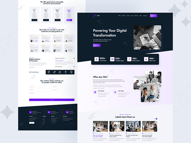 Creative Landing Page designs, themes, templates and downloadable ...
