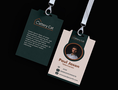 ID Card design branding graphic design logo typography