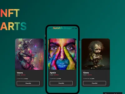 NFT Arts animation app design mobile app motion graphics ui uiux ux