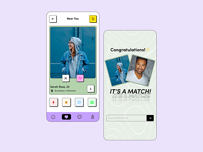 Dating App UI Design design designoftheday figma ui uidesign uiux