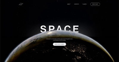 Space tourism concept animation concept design space ui ux