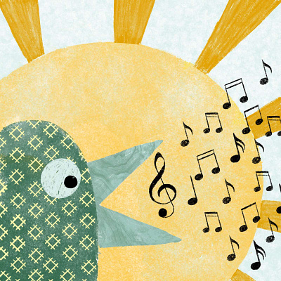 Sunshine songbird childrenbook digitalart illustration procreate