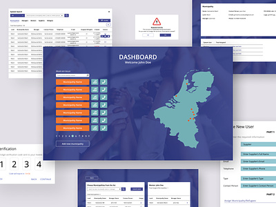 Samen Aan Zet — Refugee Portal dashboard data design dutch europe european government mentor mobile mobile app municipality nederlands netherlands official refugee school supplier system web app website