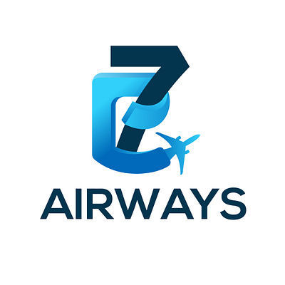 C 7 Airways Modern Logo Design c 7 logo graphic design letter logo logo minimalist logo modern logo