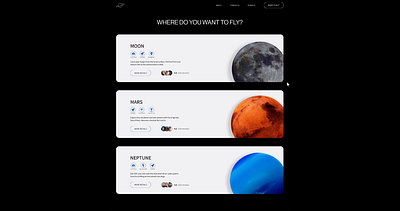 Space tourism concept animation concept design space ui ux