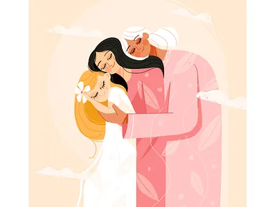 mom 2d 3rd generation character illustration vector womens day
